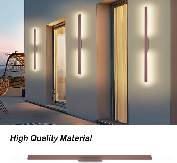 Brilagi - LED Venk. nást. svít. LUNA LED/24W/230V 3000K IP65 100 cm hnědá CRI 90