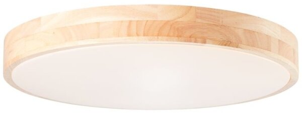 Brilliant G80570A75 LED stmívatelné svítidlo SLIMLINE DŘEVO průměr 50cm, RC, CCT, Night Light