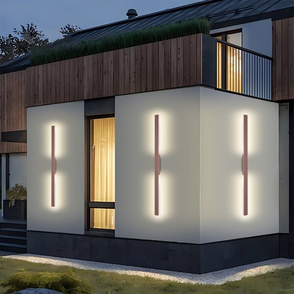 Brilagi - LED Venk. nást. svít. LUNA LED/24W/230V 3000K IP65 100 cm hnědá CRI 90