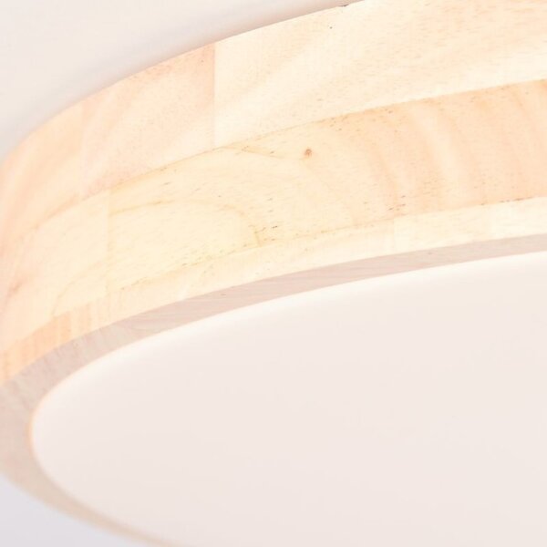 Brilliant G80570A75 LED stmívatelné svítidlo SLIMLINE DŘEVO průměr 50cm, RC, CCT, Night Light