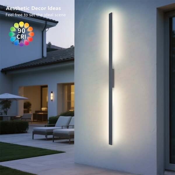 Brilagi - LED Venk. nást. svít. LUNA LED/30W/230V 3000K IP65 150 cm antr. CRI 90