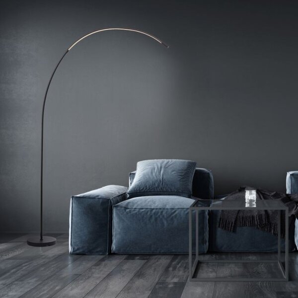 Brilliant G70611/06 Stmívatelná stojací lampa s LED BOW CCT černá