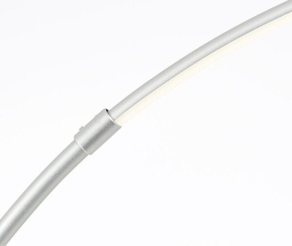 Brilliant G70611/21 Stmívatelná stojací lampa s LED BOW CCT stříbrná