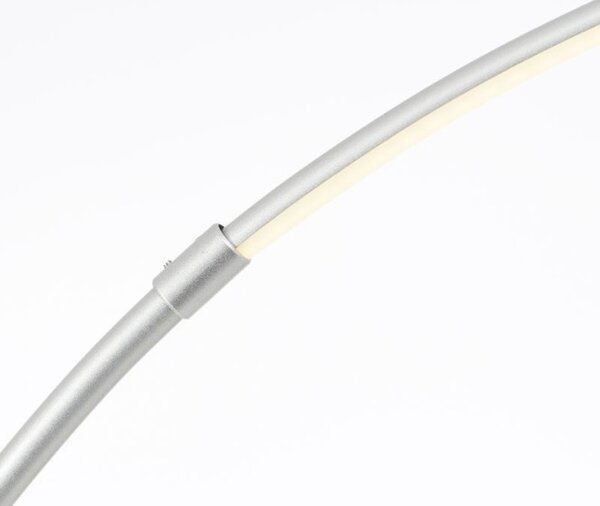 Brilliant G70611/21 Stmívatelná stojací lampa s LED BOW CCT stříbrná