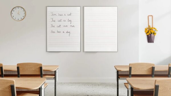 ALLboards, Magnetická tabule 120x90 cm - linky pro výuku psaní,PL1293L