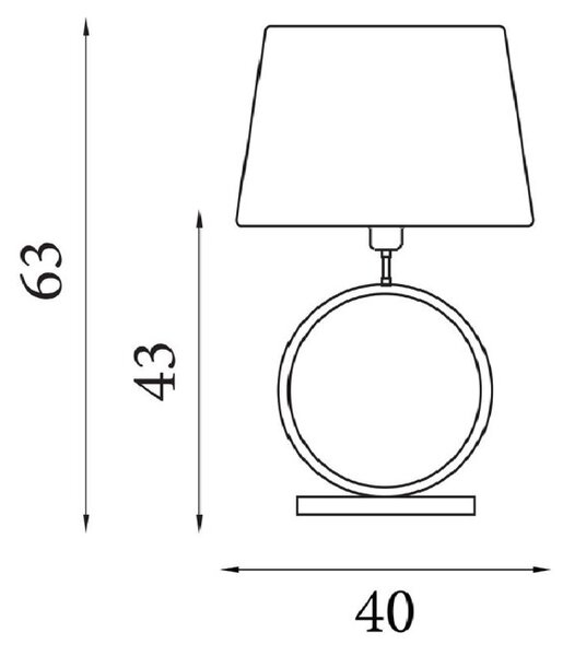 Searchlight EU93102OR Velká stolní lampa ELEGANT bronzová & ORANŽOVÉ stínidlo