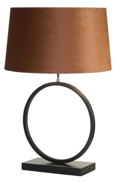 Searchlight EU93101OR Velká stolní lampa ELEGANT černá & ORANŽOVÉ stínidlo