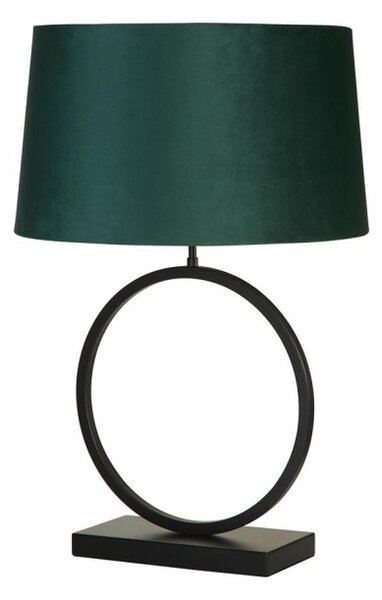 Searchlight EU93101EM Velká stolní lampa ELEGANT černá & ZELENÉ stínidlo