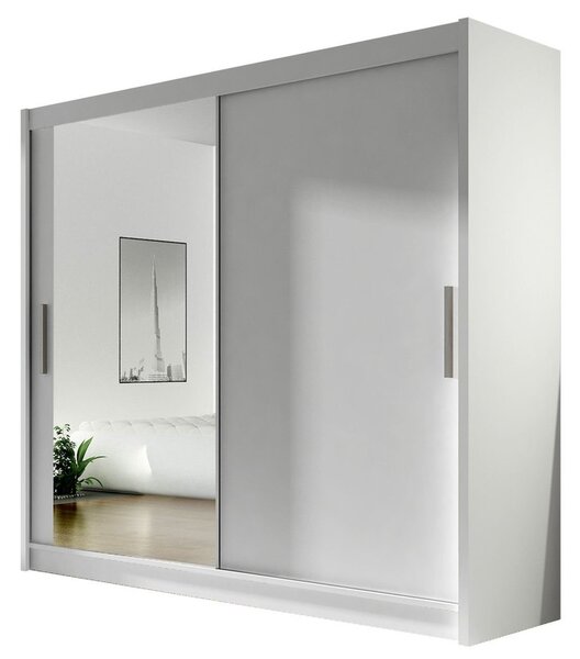 Skříň London VI, Barva: černá, Osvětlení: bez osvětlení 5902928050691