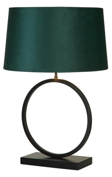 Searchlight EU93101EM Velká stolní lampa ELEGANT černá & ZELENÉ stínidlo