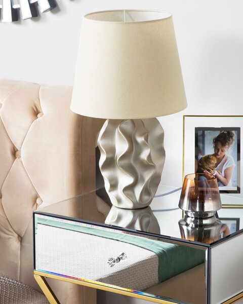 Stolní lampa ALLIKA Keramika Zlatá