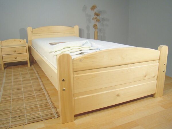 ROALHOLZ Dřevěná postel z masivu RADMILA 80x200 smrk