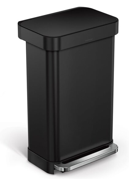 Pedálový ocelový odpadkový koš 45 l – simplehuman