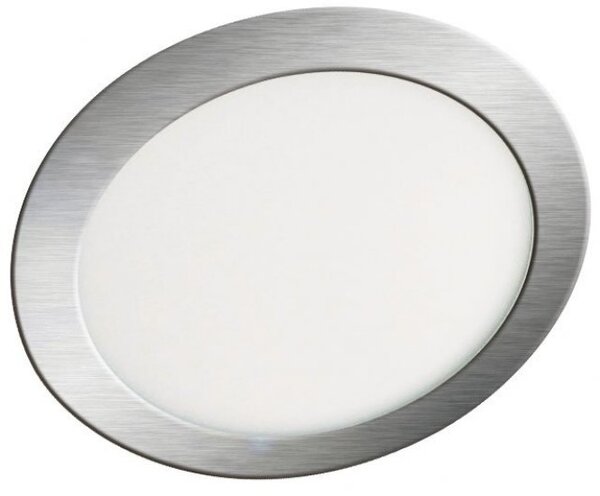 LED vestavný mini panel 12W kruh stříbrný 850 lm 3000K