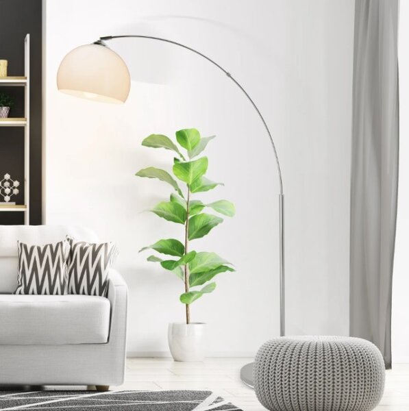 Brilliant 92940/75 Stojací oblouková lampa VESSA satin