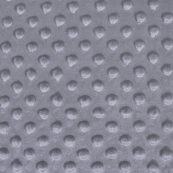 Biante Hřejivé ložní povlečení Minky 3D puntíky MKP-004 Tmavě šedé Jednolůžko 140x200 a 70x90 cm