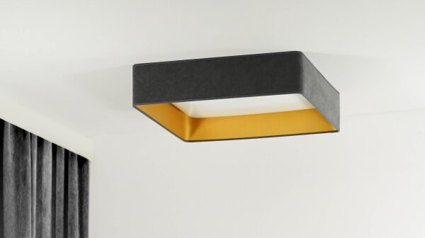 Brilagi-LED Stmívatelné svítidlo VELVET SQUARE LED/36W/230V Wi-Fi Tuya+DO šedá