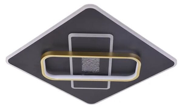 LED Stmívatelné stropní svítidlo LED/90W/230V černá + dálkové ovládání