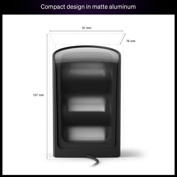 8720169385993 Philips Hue White and color Gradient Play Wall Washer stolové svítidlo 20W/1035lm 2000-6500K+RGB černá 2-set + PSU + plug