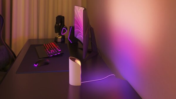 8720169385931 Philips Hue White and color Gradient Play Wall Washer stolové svítidlo 20W/1035lm 2000-6500K+RGB bílá 2-set + PSU + plug
