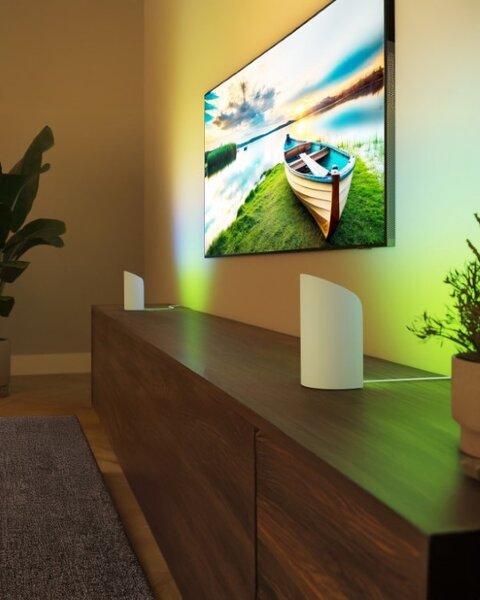 8720169385931 Philips Hue White and color Gradient Play Wall Washer stolové svítidlo 20W/1035lm 2000-6500K+RGB bílá 2-set + PSU + plug