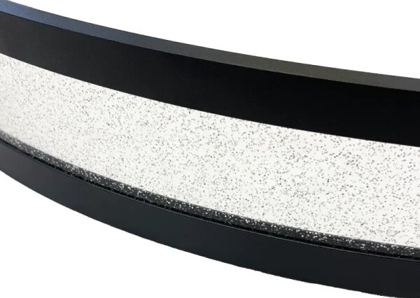 LED Stmívatelný lustr na lanku LED/45W/230V černá + dálkové ovládání