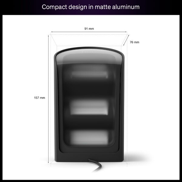 8720169339712 Philips Hue White and color Gradient Play Wall Washer stolové svítidlo 20W/1035lm 2000-6500K+RGB černá + PSU + plug