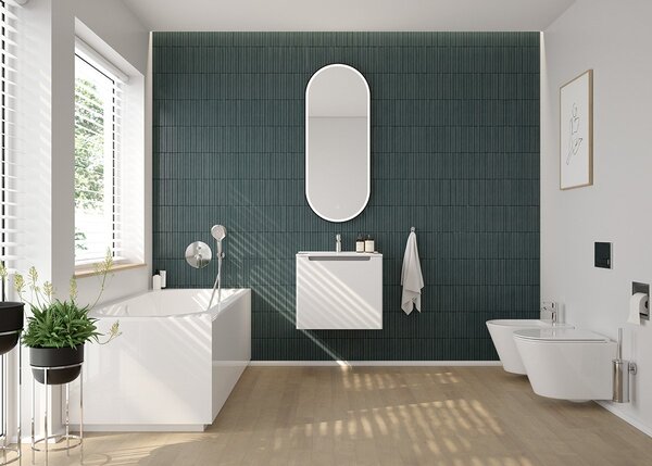 Oltens Torne splachovací tlačítko pro WC lesklý chrom 57101100