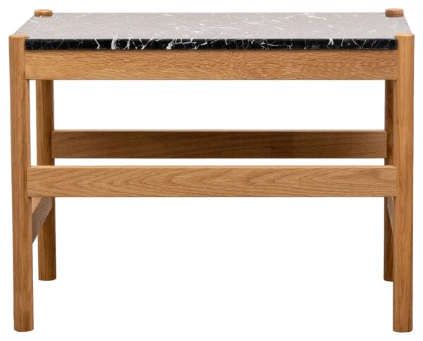 KONFERENČNÍ STOLEK, černá, dřevo, kámen, 60/40/42 cm MID.YOU - Konferenční stolky, Online Only