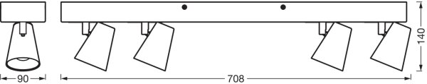 Ledvance - LED Bodové svítidlo DECOR NEPTUNE LED/27W/230V