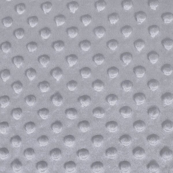 Biante Hřejivé ložní povlečení Minky 3D puntíky MKP-048 Šedé Jednolůžko 140x200 a 70x90 cm