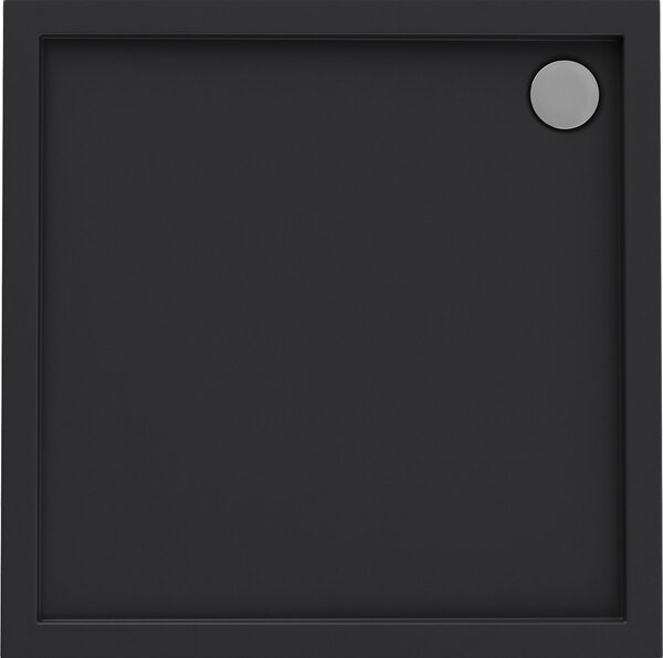 Oltens Superior čtvercová sprchová vanička 80x80 cm černá 17002300