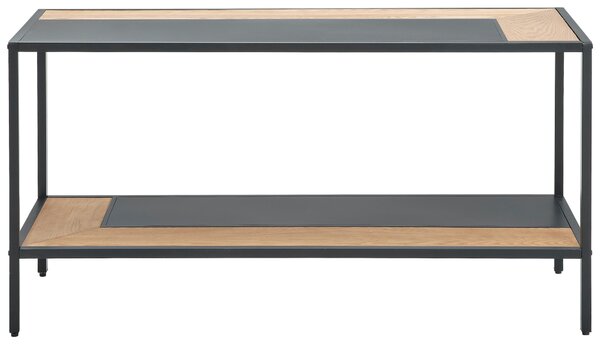KONZOLOVÝ STOLEK, přírodní barvy, černá, dřevo, kov, kompozitní dřevo, 120/60/47 cm MID.YOU - Online Only konferenční stolky, Online Only