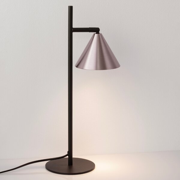 Nova Luce Mosazná kovová stolní lampa Conico