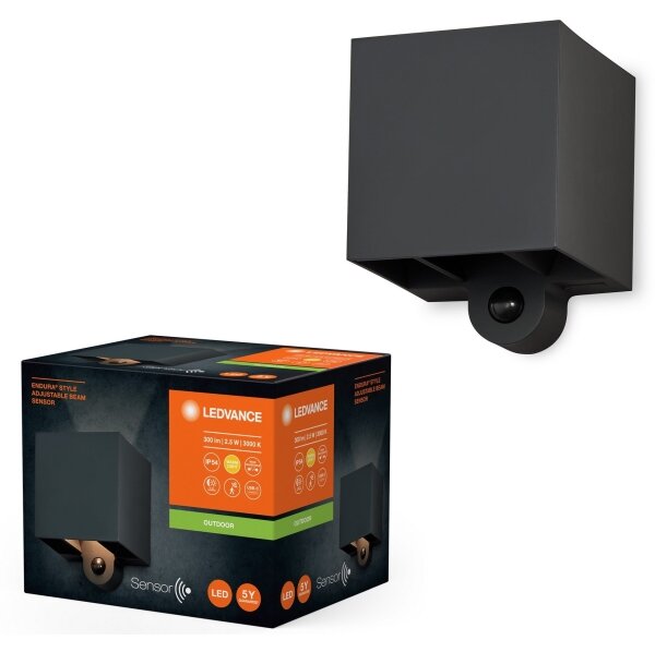 Ledvance - LED Venkovní nástěnné svítidlo se senzorem ENDURA STYLE LED/2,5W/5V