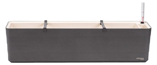 Samozavlažovací truhlík Berberis antracit/slonová kost 80 cm