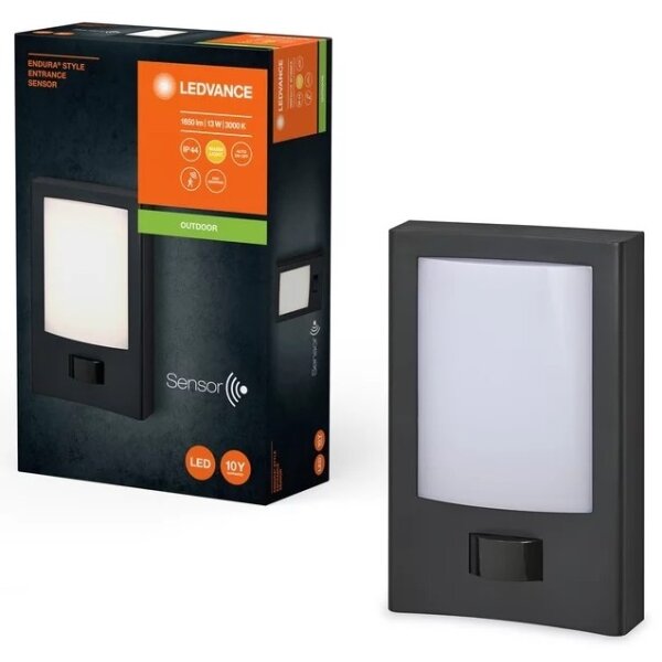Ledvance - LED Venkovní nástěnné svítidlo se senzorem ENDURA STYLE LED/13W/230V