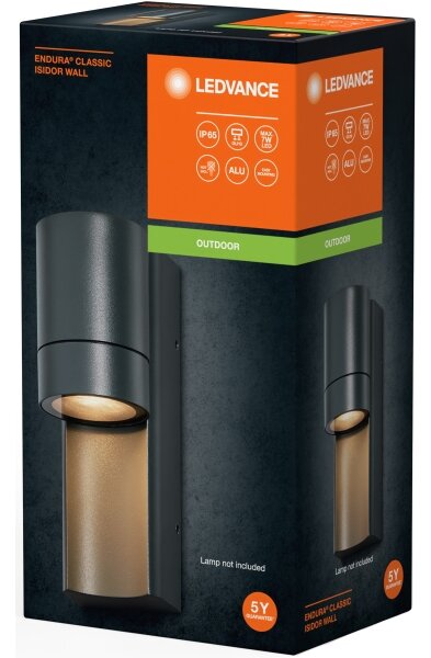 Ledvance - Venkovní nástěnné svítidlo ISIDOR 1xGU10/35W/230V IP65