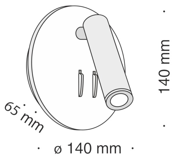 Maytoni C176-WL-01-6W-B - LED Nástěnné bodové svítidlo IOS LED/9W/230V černá