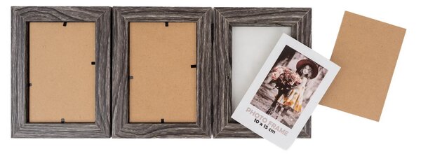 FANDY Fotorámeček Narvik 10x15/3 2 šedohnědý