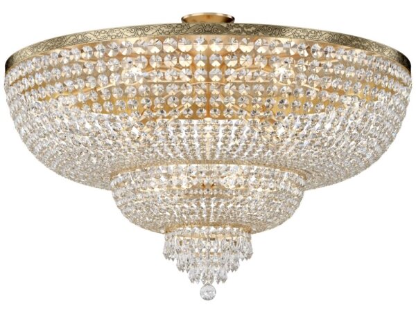 Maytoni DIA890-CL-18-G - Přisazený lustr PALACE 18xE27/60W/230V