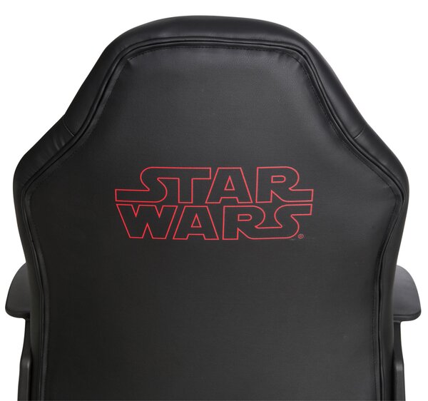 HERNÍ ŽIDLE, vzhled kůže, červená, černá Star Wars - Online Only kancelářské židle, Online Only
