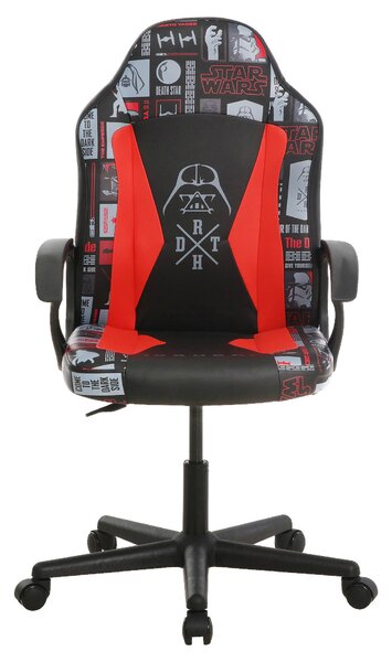 HERNÍ ŽIDLE, vzhled kůže, červená, černá Star Wars - Online Only kancelářské židle, Online Only