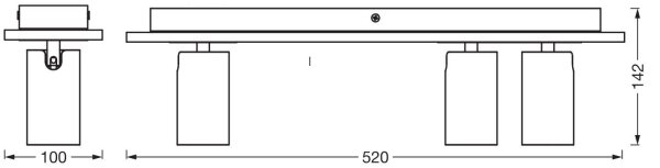 Ledvance - LED Bodové svítidlo DECOR MERCURY 3xGU10/3,4W/230V