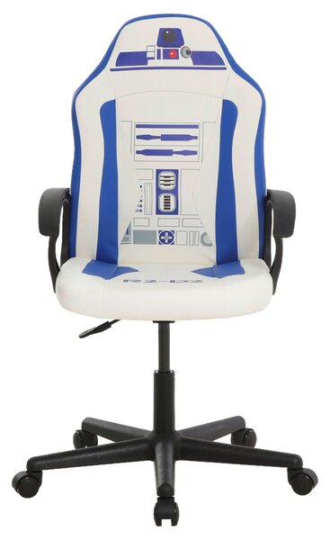 HERNÍ ŽIDLE, vzhled kůže, modrá, bílá Star Wars - Online Only kancelářské židle, Online Only
