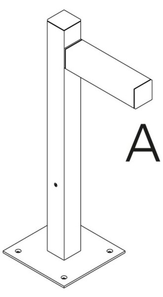 Artemide venkovní svítidlo Walking Pole 600 mm 1 hlavice