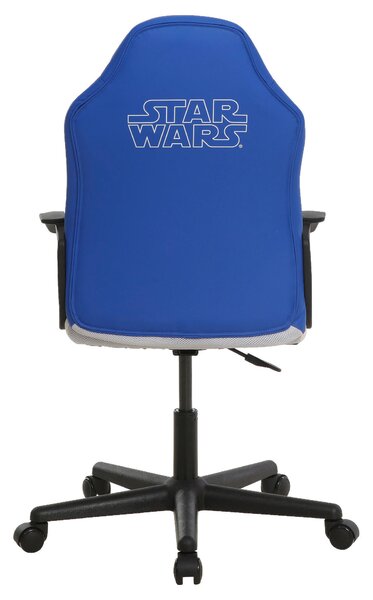 HERNÍ ŽIDLE, vzhled kůže, modrá, bílá Star Wars - Online Only kancelářské židle, Online Only
