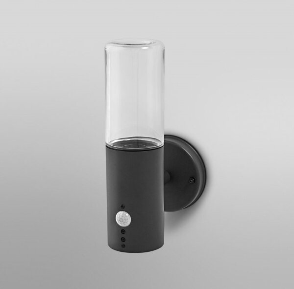Ledvance - Venkovní nástěnné svítidlo se senzorem FIGO CYLINDER 1xE27/20W/230V
