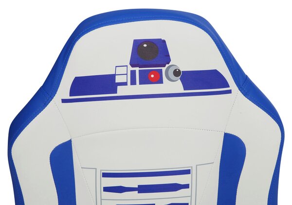 HERNÍ ŽIDLE, vzhled kůže, modrá, bílá Star Wars - Online Only kancelářské židle, Online Only