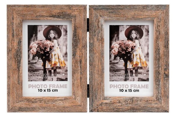 FANDY Fotorámeček Narvik 10x15/2 3 hnědý
